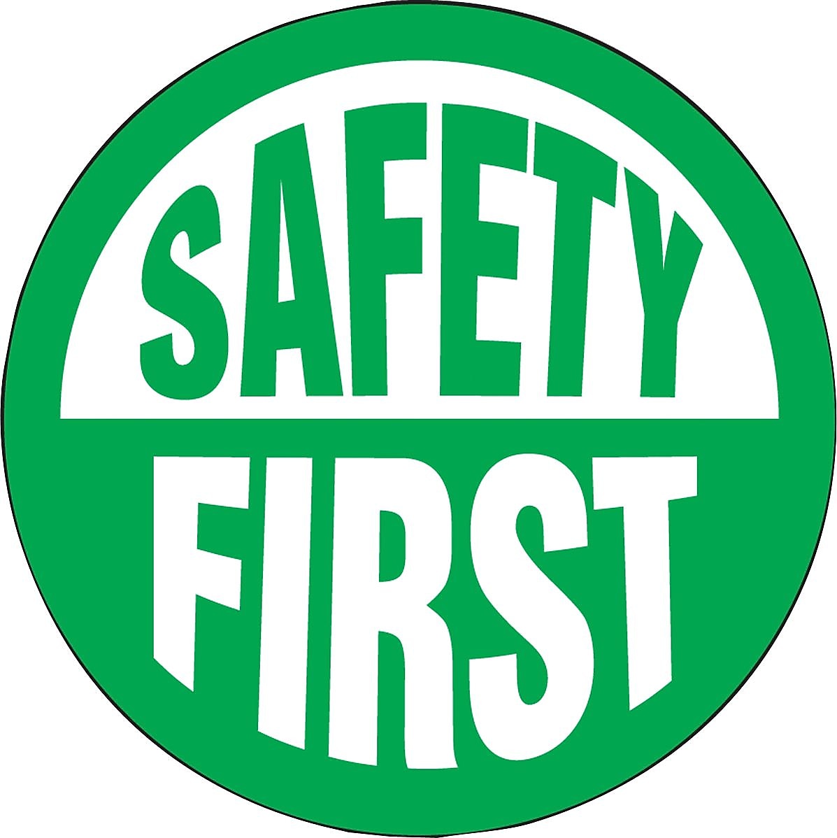 Accuform Hard Hat/Helmet Decal, SAFETY FIRST, 2 1/4", Adhesive Vinyl, 10/Pack (LHTL176)
