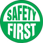 Accuform Hard Hat/Helmet Decal, SAFETY FIRST, 2 1/4", Adhesive Vinyl, 10/Pack (LHTL176)
