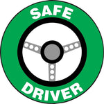 Accuform Hard Hat/Helmet Decal, SAFE DRIVER, 2 1/4", Adhesive Vinyl, 10/Pack (LHTL148)