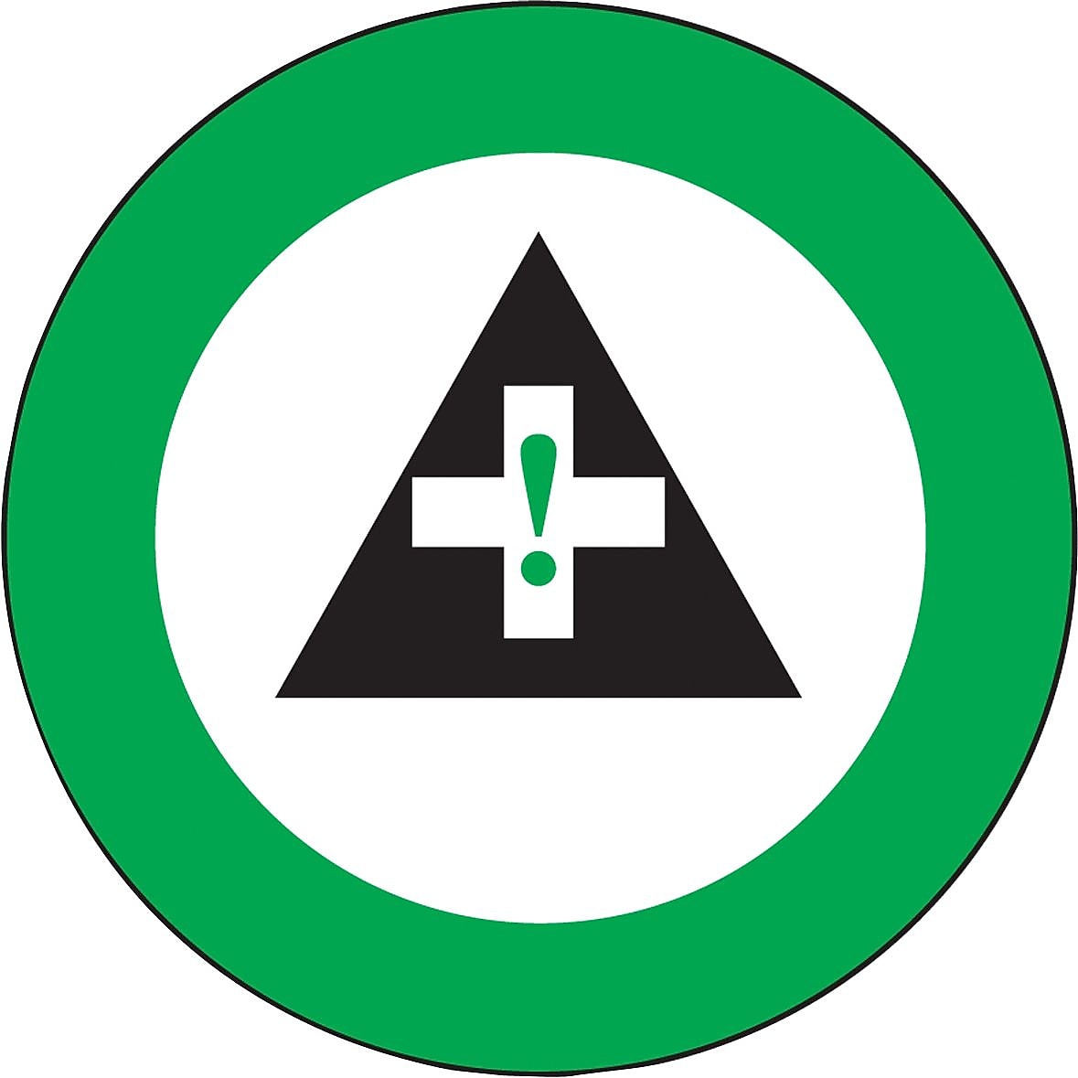 Accuform Signs Hard Hat/Helmet Decal, (FIRST AID GRAPHIC), 2 1/4", Adhesive Vinyl, 10/Pack
