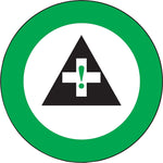 Accuform Signs Hard Hat/Helmet Decal, (FIRST AID GRAPHIC), 2 1/4", Adhesive Vinyl, 10/Pack