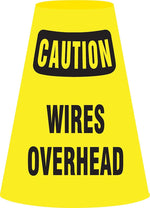 Accuform Traffic Cone Cuff Vinyl Traffic Cone Collar, Yellow/Black, 6/Pack (FBC914P)