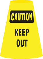 Accuform Traffic Cone Cuff Vinyl Traffic Cone Collar, Yellow/Black, 6/Pack (FBC915P)