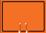 Accuform Traffic Cone Top Warning Sign, (BLANK), 10" x 14", Plastic (FBC766)