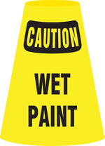 Accuform Traffic Cone Cuff Sleeve, CAUTION WET PAINT, Reinforced Vinyl (FBC921E)