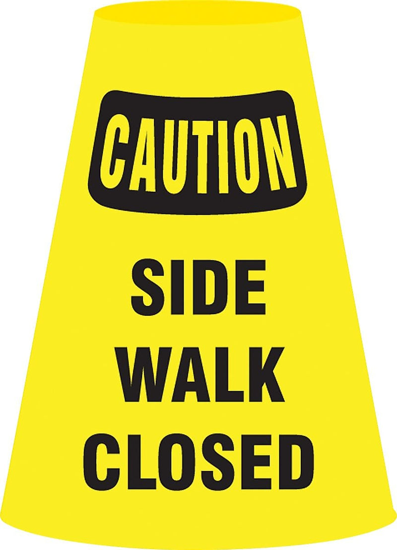 Accuform Cone Cuff Vinyl Traffic Cone Collar, Yellow/Black (FBC912E)