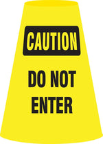Accuform Cone Cuff Vinyl Traffic Cone Collar, Yellow/Black (FBC911E)
