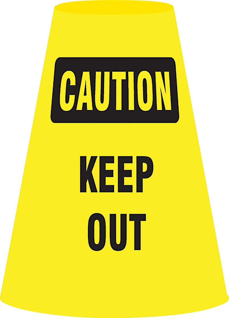 Accuform Cone Cuff Vinyl Traffic Cone Collar, Yellow/Black (FBC915E)