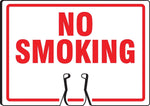Accuform "NO SMOKING" Traffic Cone Top Warning Sign, 10" x 14", White/Red (FBC746)