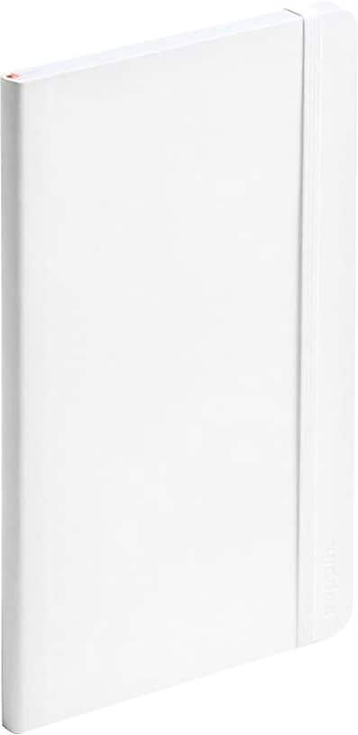 Poppin Professional Notebooks, 5" x 8.25", College Ruled, 96 Sheets, White (104336)