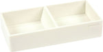 Poppin Softie This + That 2-Compartment Silicone Accessory Tray, White (100439)