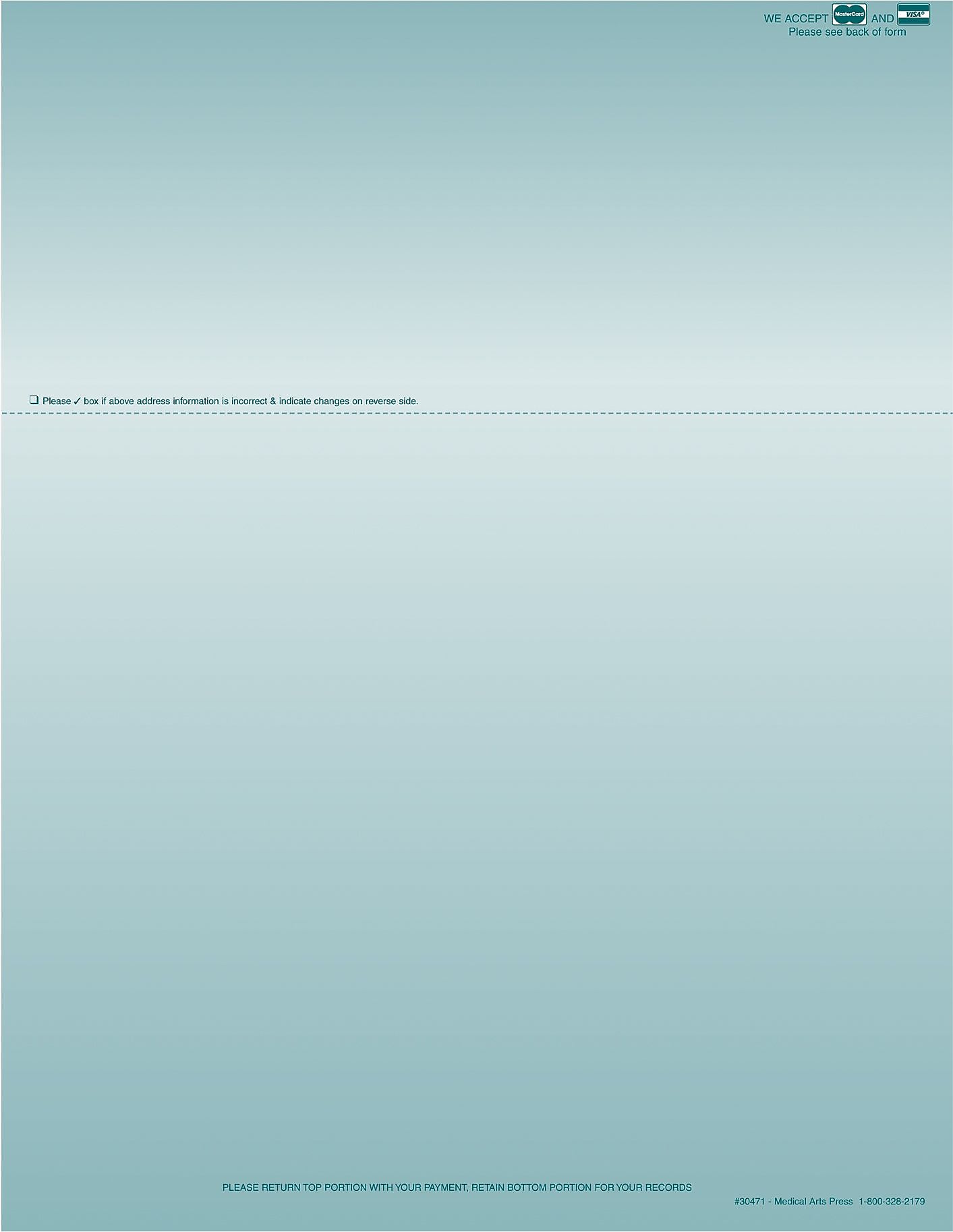 Medical Arts Press Invoices, 8-1/2" x 11", 500 Sets/Book, 500/Pack (30471A)