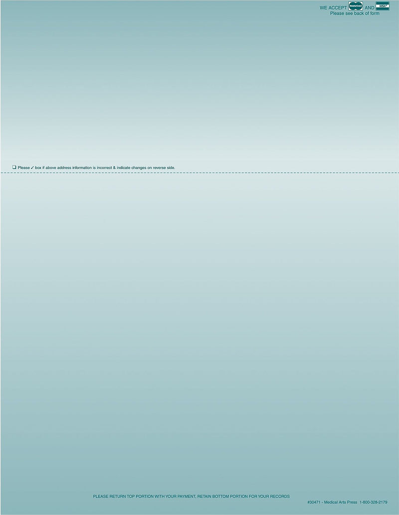 Medical Arts Press Invoices, 8-1/2" x 11", 500 Sets/Book, 500/Pack (30471A)