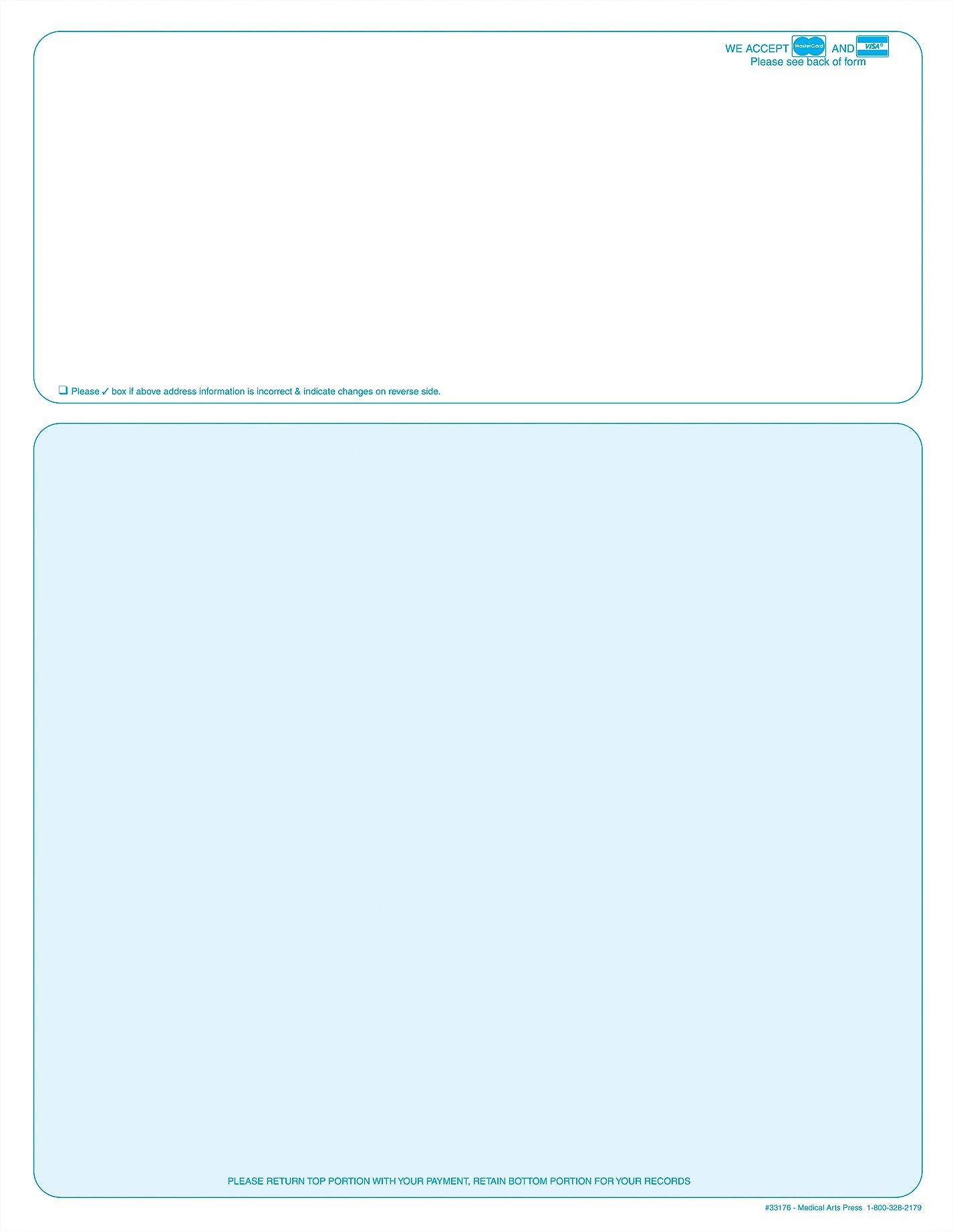 Medical Arts Press Invoices, 8-1/2" x 11", 500 Sets/Book, 500/Pack (33176D)