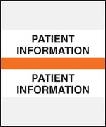 Medical Arts Press Standard Preprinted Chart Divider Tabs, Patient Information, Orange (30583)