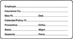Insurance Chart File Medical Labels, Insurance Information, White, 1-3/4x3-1/4", 500 Labels