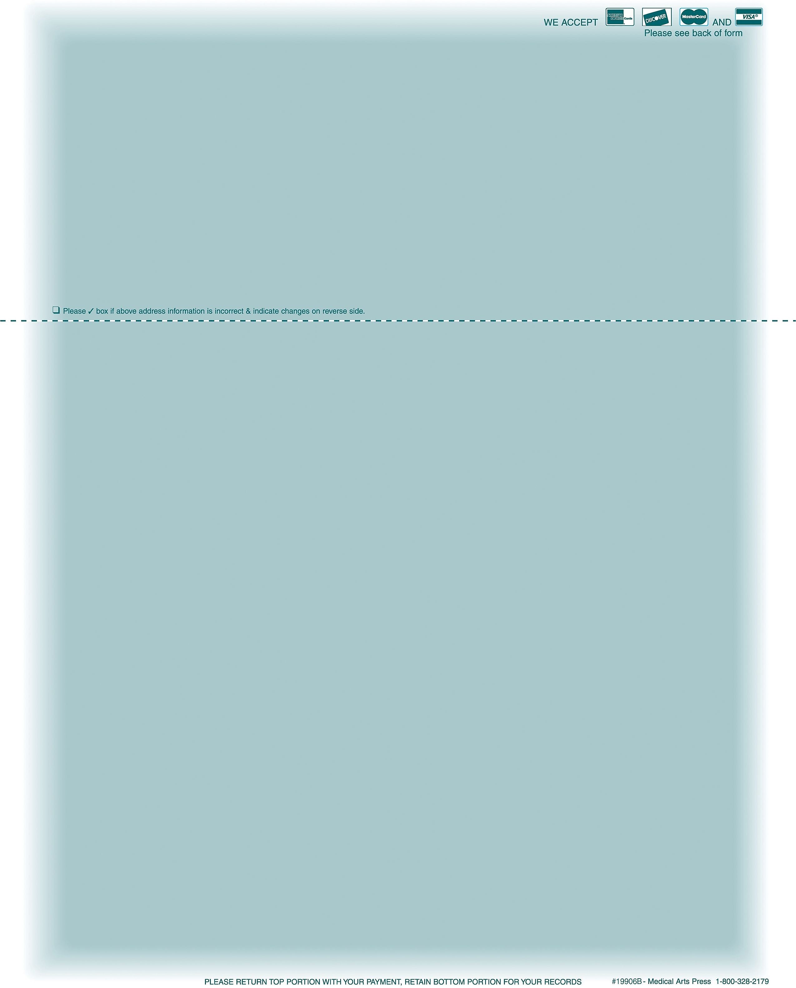 Medical Arts Press Invoices, 8-1/2" x 11", 500 Sets/Book, 510/Pack (19906B)