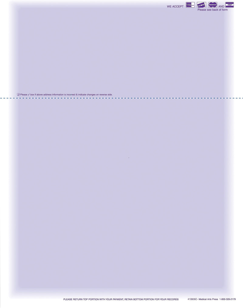 Medical Arts Press Invoices, 8-1/2" x 11", 500 Sets/Book, 508/Pack (19906C)