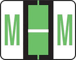 Medical Arts Press® TAB® Products Compatible Alpha Roll Labels, Letter M