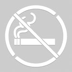Accuform Floor Marking Stencil, NO SMOKING SYMBOL, 24" x 24", Plastic (PMS216)