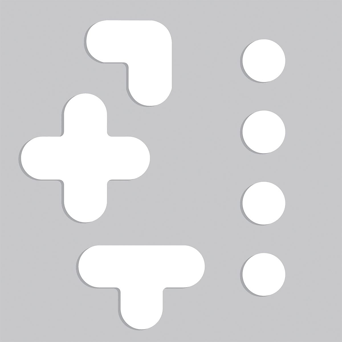 Accuform Floor Marking Stencil, SHAPES, 24" x 24", Plastic (PMS248)
