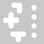 Accuform Floor Marking Stencil, SHAPES, 24" x 24", Plastic (PMS248)