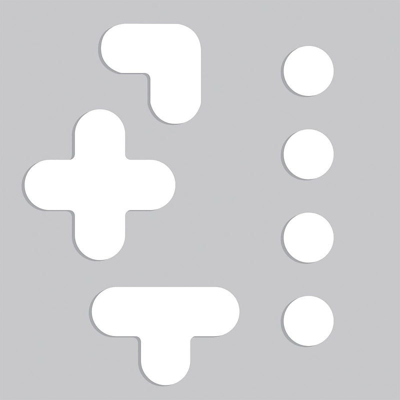 Accuform Floor Marking Stencil, SHAPES, 24" x 24", Plastic (PMS248)