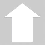 ACCUFORM SIGNS® Floor Marking Stencil, ARROW, 24" x 24", Plastic, Each