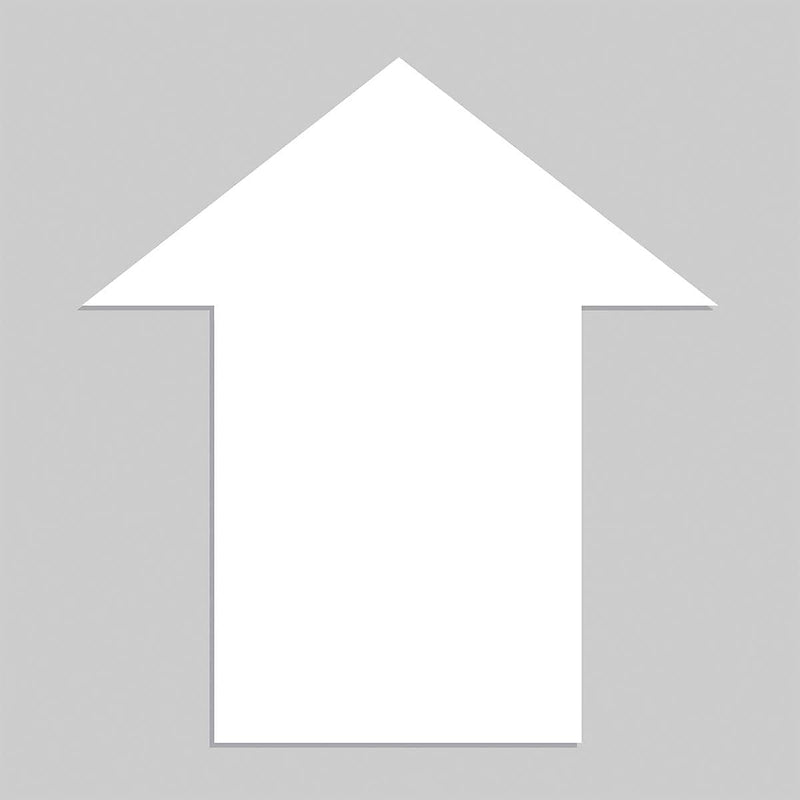 ACCUFORM SIGNS® Floor Marking Stencil, ARROW, 24" x 24", Plastic, Each