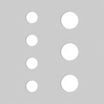 Accuform Floor Marking Stencil, DOTS, 24" x 24", Plastic (PMS219)