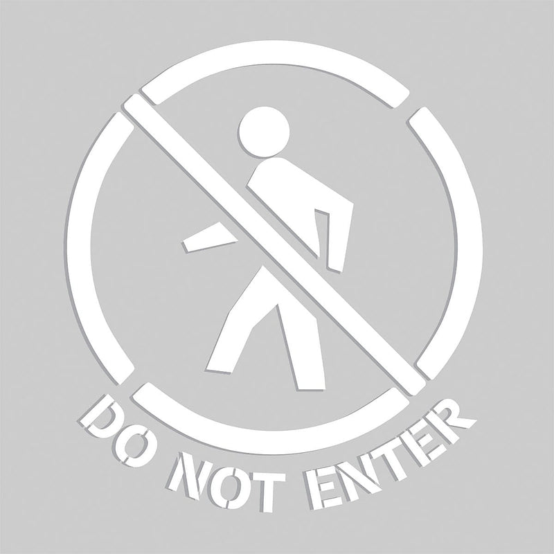 Accuform Floor Marking Stencil, DO NOT ENTER, 24" x 24", Plastic (PMS204)