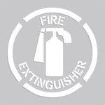 Accuform Floor Marking Stencil, FIRE EXTINGUISHER, 24" x 24", Plastic (PMS214)
