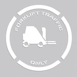 Accuform Floor Marking Stencil, FORKLIFT TRAFFIC ONLY, 24" x 24", Plastic (PMS244)