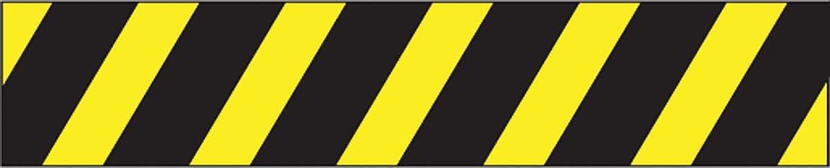 Accuform Plastic Barricade/Perimeter Tape, (BLACK/YELLOW STRIPES), 3" x 1000-ft (MPT142)