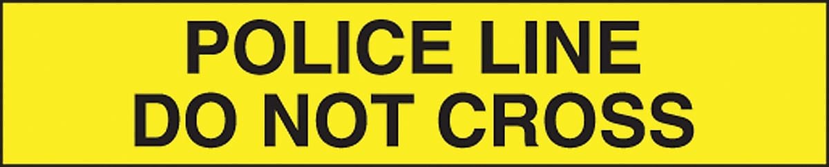 Accuform Plastic Barricade/Perimeter Tape, POLICE LINE DO NOT CROSS, 3" x 1000-ft (MPT139)