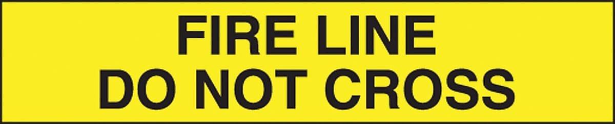 Accuform Plastic Barricade/Perimeter Tape, FIRE LINE DO NOT CROSS, 3" x 1000-ft (MPT137)