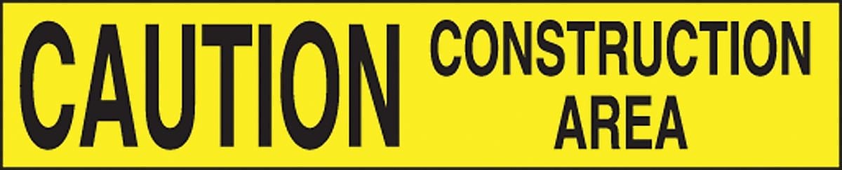 Accuform Plastic Barricade/Perimeter Tape, CAUTION CONSTRUCTION AREA, 3" x 1000-ft (MPT149)
