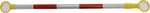 Accuform Collapsible 6.5" Reflective Plastic Traffic Cone Bar, Orange/White (FBC604)