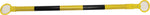 Accuform Collapsible 6.5" Reflective Plastic Traffic Cone Bar, Black/Yellow (FBC602)