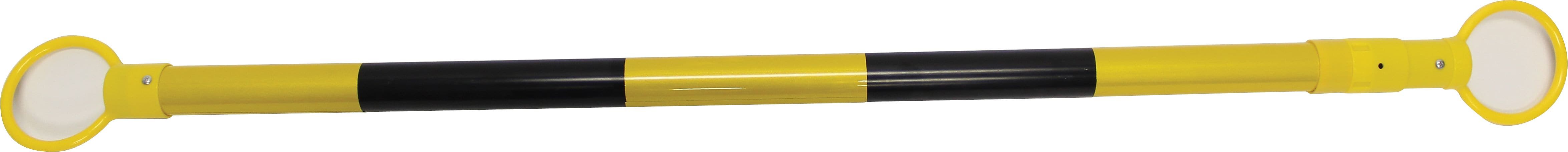 Accuform Collapsible 6.5" Reflective Plastic Traffic Cone Bar, Black/Yellow (FBC602)