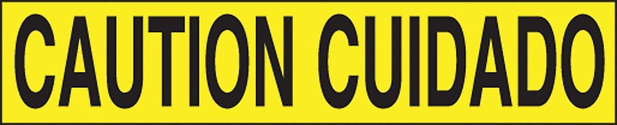 Accuform Plastic Barricade/Perimeter Tape, CAUTION CUIDADO, 3" x 1000-ft (MPT123)