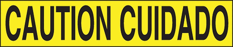 Accuform Plastic Barricade/Perimeter Tape, CAUTION CUIDADO, 3" x 1000-ft (MPT123)