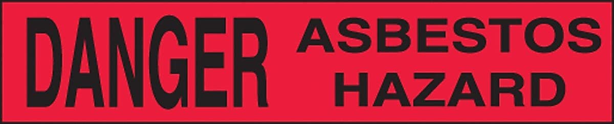 Accuform Plastic Barricade/Perimeter Tape, DANGER ASBESTOS HAZARD, 3" x 1000' (MPT05)
