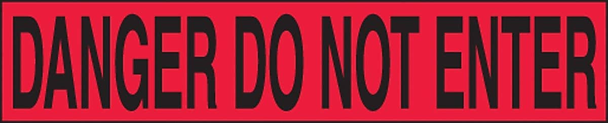 Accuform Plastic Barricade/Perimeter Tape, DANGER DO NOT ENTER, 3" x 1000' (MPT11)