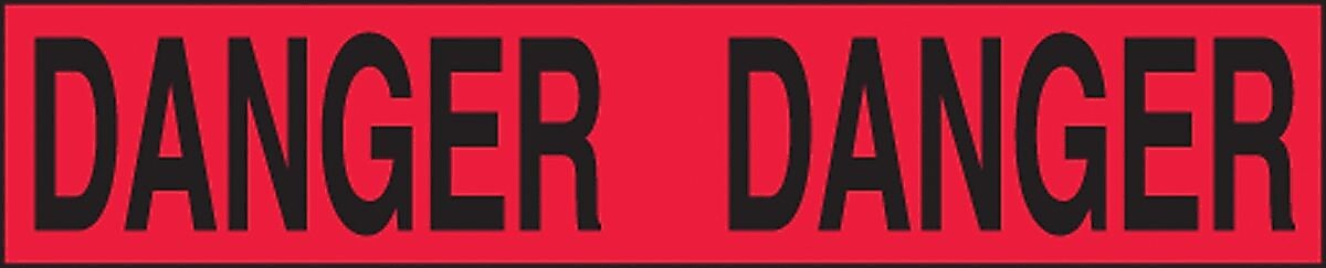 Accuform Plastic Barricade/Perimeter Tape, DANGER, 3" x 1000' (MPT01)