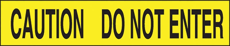 Accuform Plastic Barricade/Perimeter Tape, CAUTION DO NOT ENTER, 3" x 1000' (MPT31)