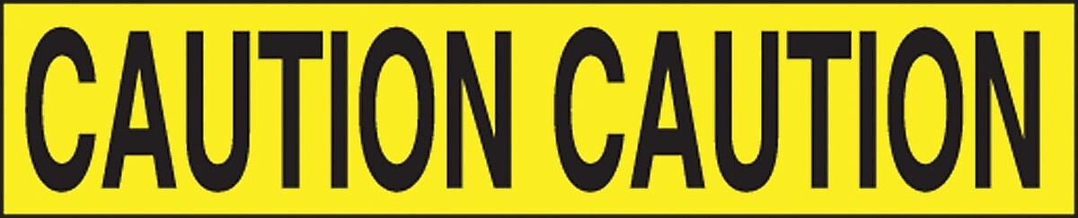 Accuform Plastic Barricade/Perimeter Tape, CAUTION, 3" x 1000' (MPT00)