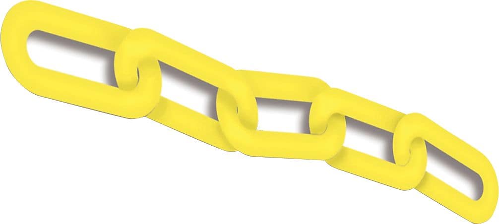 Accuform Plastic Chain for Use with BLOCKADE Stanchion Posts, 100', Yellow (PRC211YL)