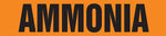 ACCUFORM SIGNS® Snap Tite™ Pipe Marker, AMMONIA, 1-1/2" to 2", Black/Orange, Each