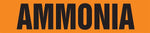 Accuform Self-Stick Pipe Marker, AMMONIA, 2-1/2" to 6", Black/Orange (RPK135SSD)
